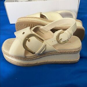 Sonoma Cream Espadrille Platform Sandals